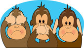 say, hear and speak no evil