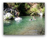 Plunge pool river